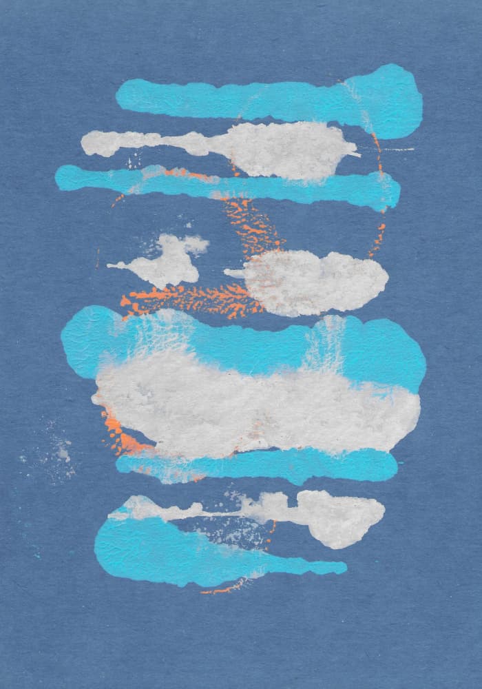 Fluid Blue Abstracts by Santhosh ch — canvas wall art
