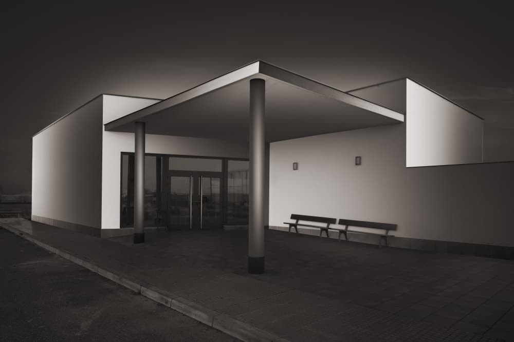 Minimalist Modern Architecture by Manuel Ponce Luque — canvas wall art