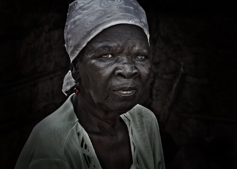 Intense African Gaze by Joxe Inazio Kuesta Garmendia — canvas wall art