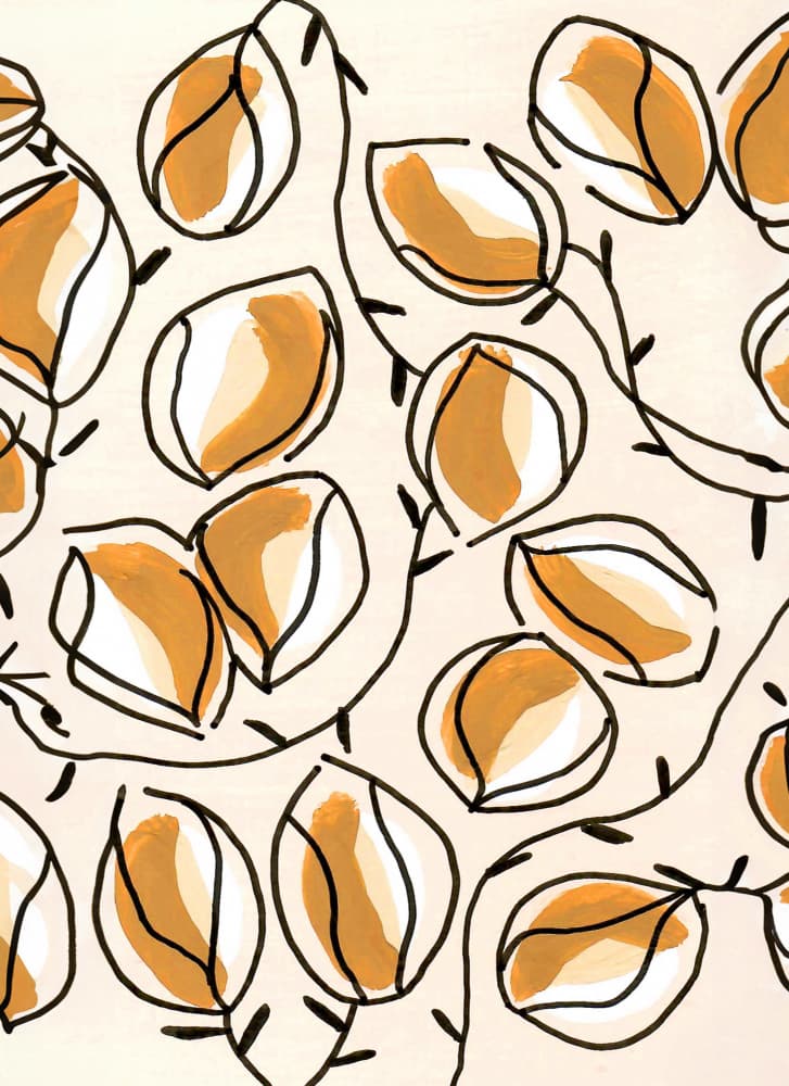Organic Leaf Pattern by Lori Ann Folz — canvas wall art