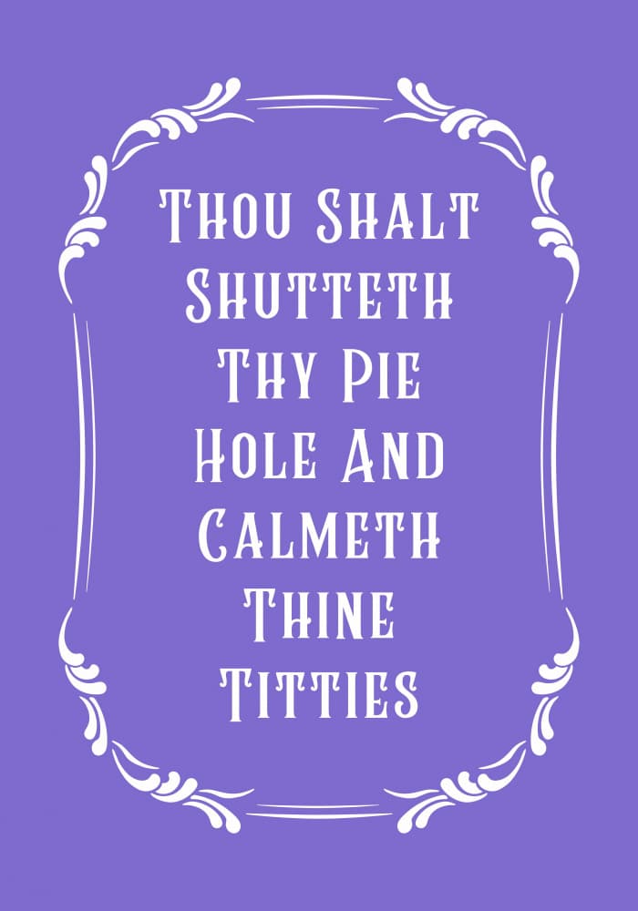 Sassy Purple Quote by Athene Fritsch — canvas wall art