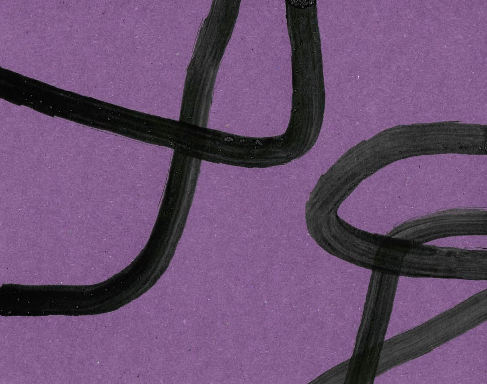 Abstract Purple Curves by Santhosh ch — canvas wall art
