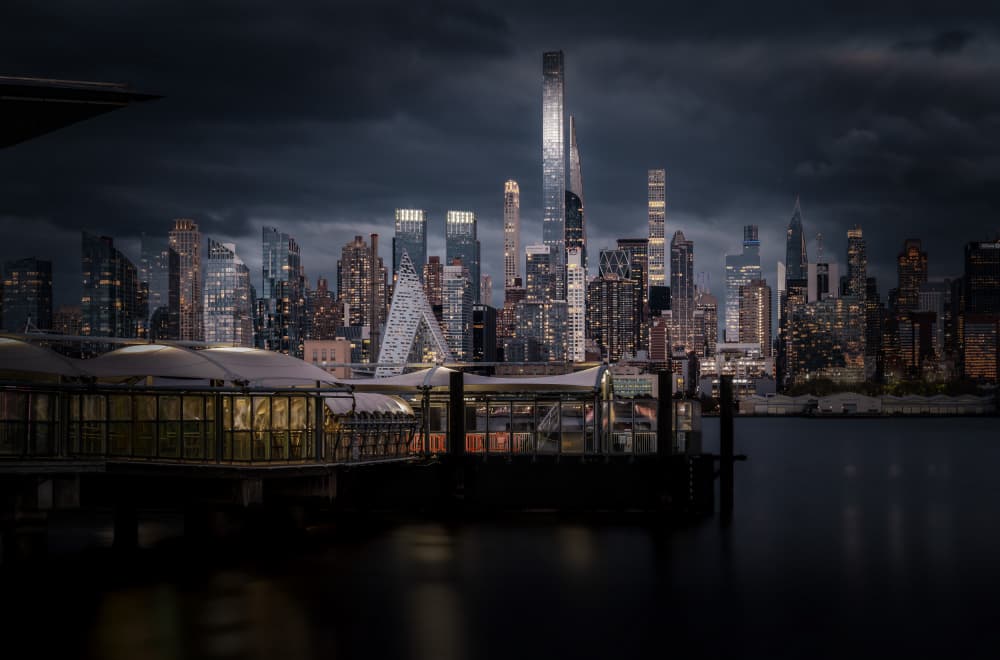 Dramatic City Night by Wei (David) Dai — canvas wall art