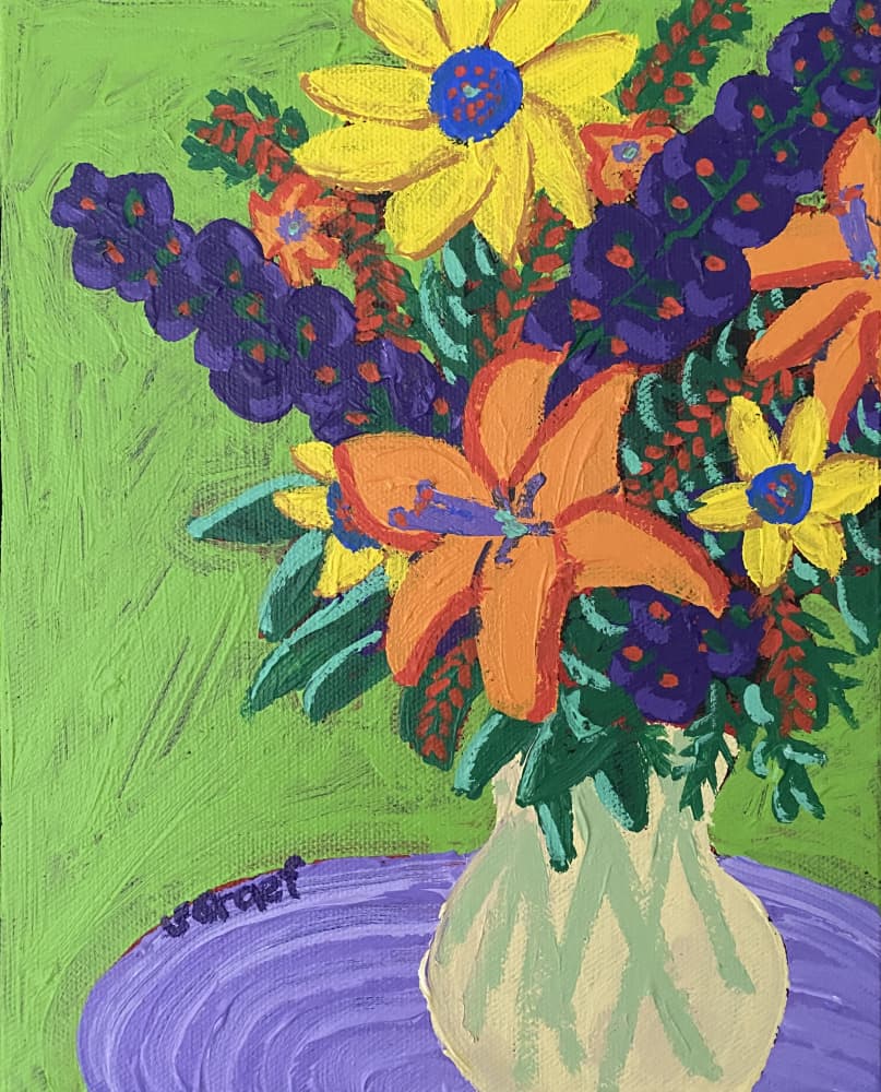 Flowers 3 by Sue Graef — canvas wall art