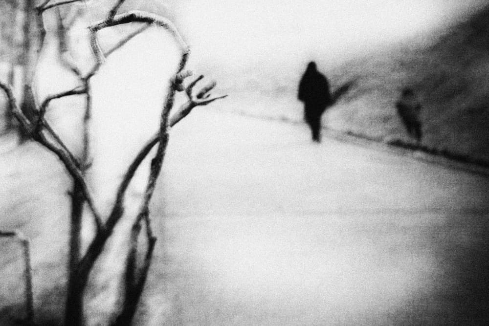 Blurry Winter Walk by Teruhiko Tsuchida — canvas wall art