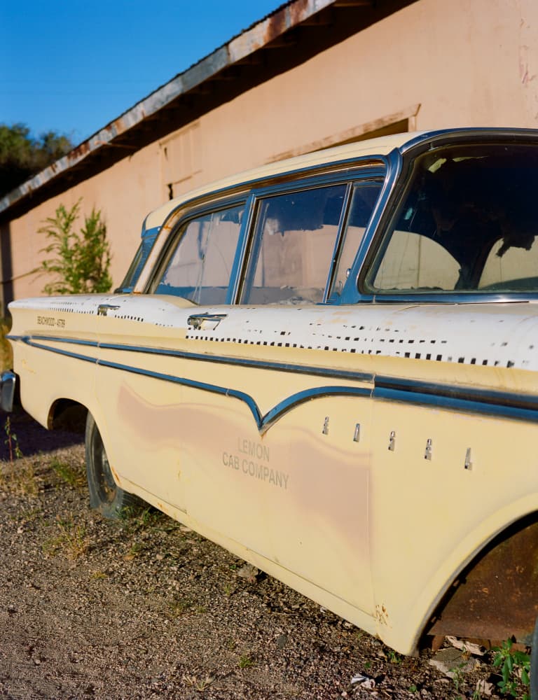 Vintage Lemon Cab by Bethany Young — canvas wall art