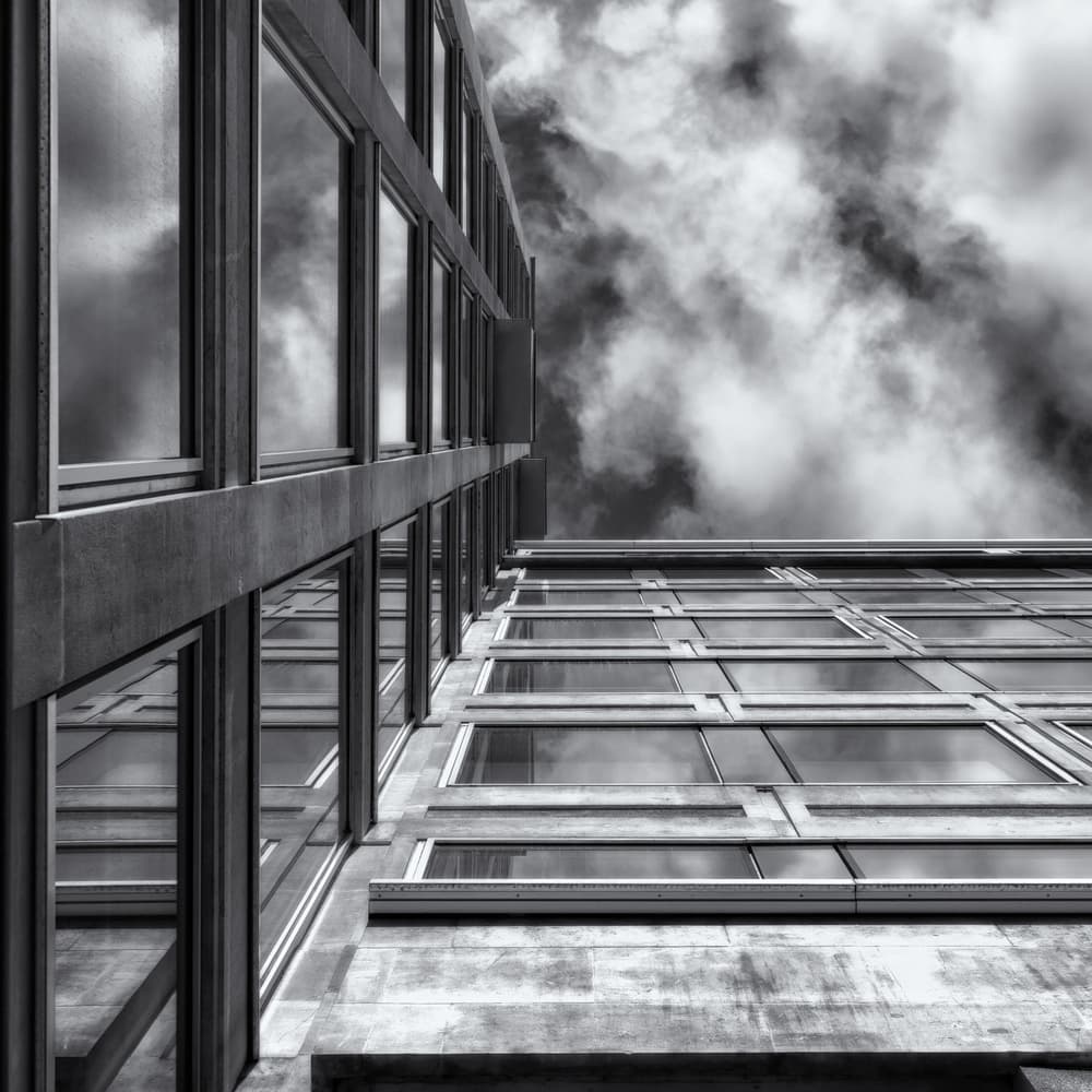 Building Cloud Reflections by Peter Pfeiffer — canvas wall art