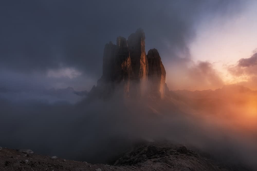 Misty Mountain Glow by David Martin Castan — canvas wall art