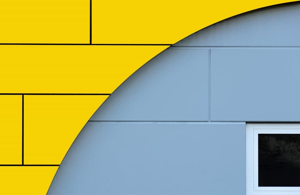 Architectural Yellow Curve by Stephan Rückert — canvas wall art