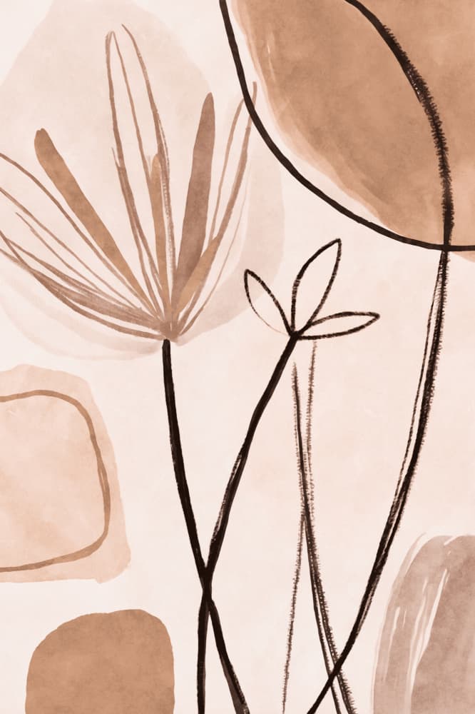 Neutral Abstract Botanicals by Andrea Haase — canvas wall art