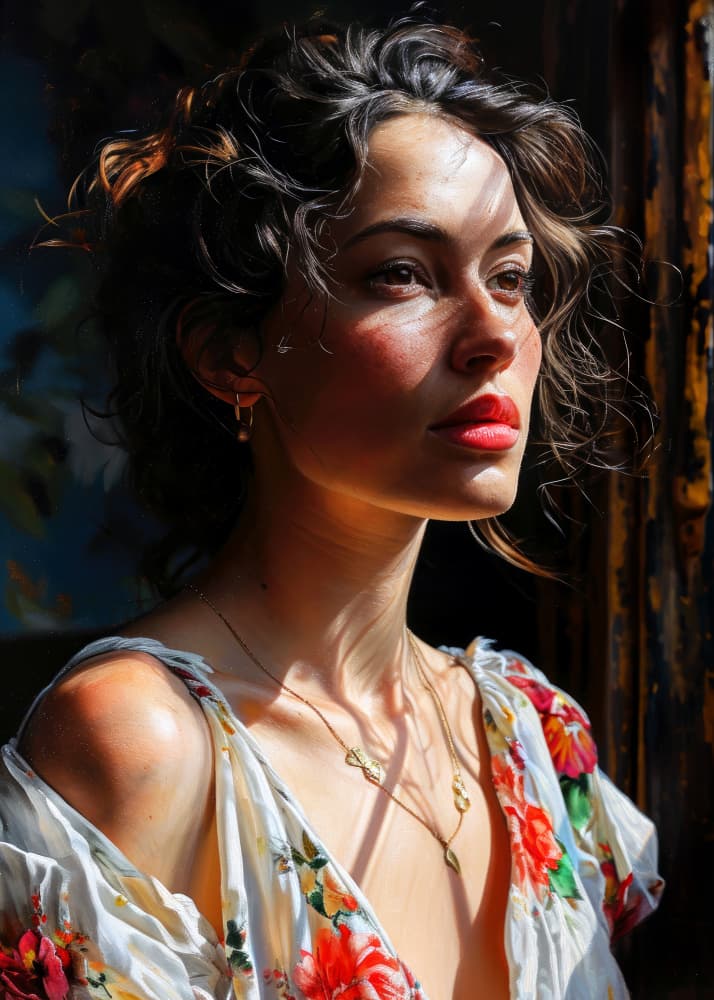 Sunlit Gaze by Justyna Jaszke — canvas wall art