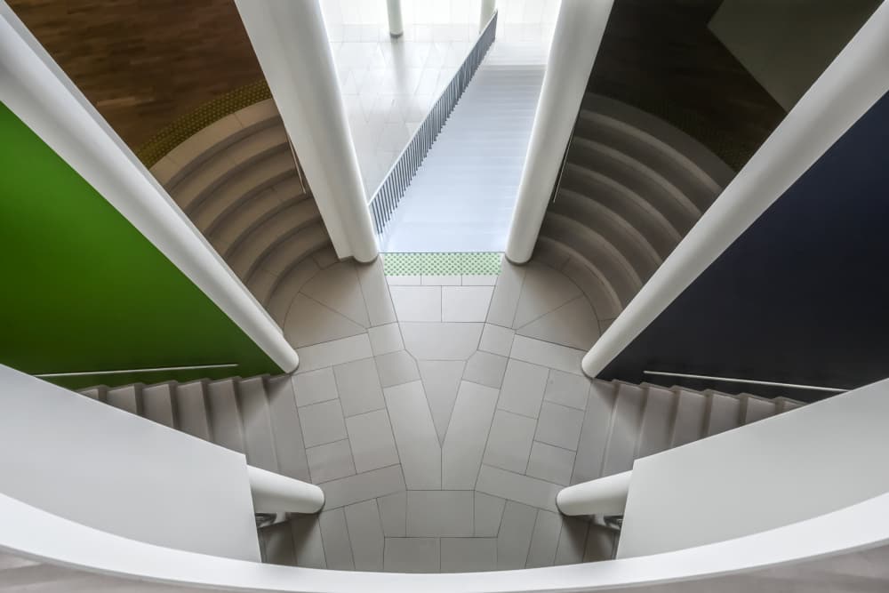 Geometric Interior Architecture by Linda Wride — canvas wall art