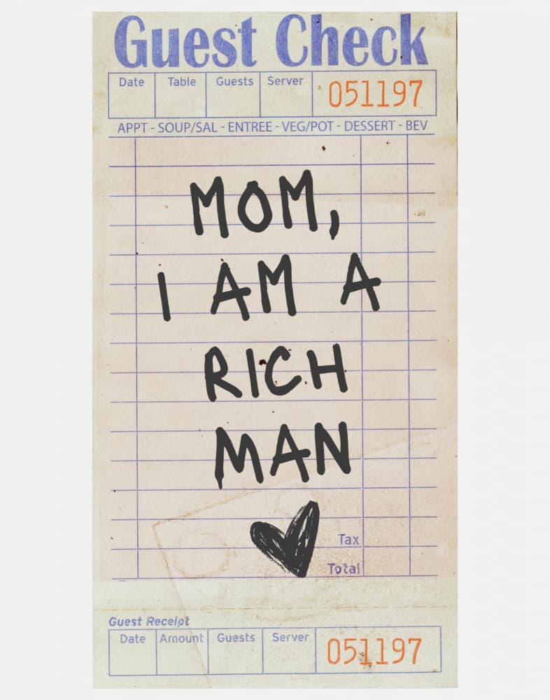 Mom I Am Rich Man by Jolly and Dash — canvas wall art