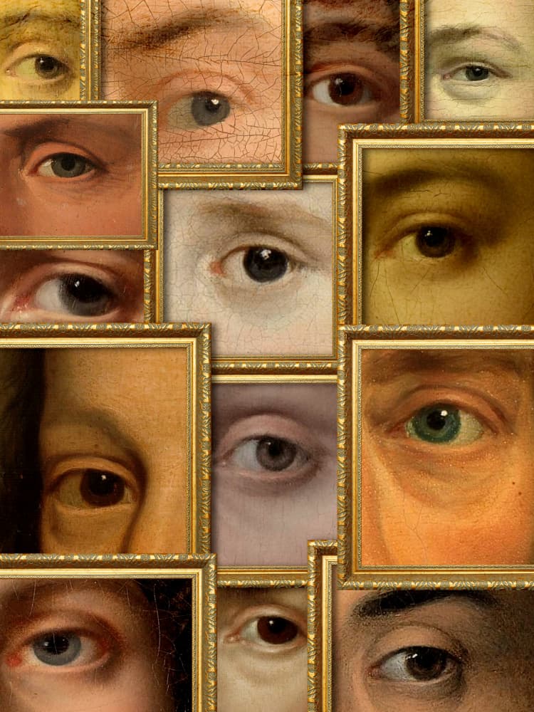 Framed Eyes Collection by Marja van den Hurk — canvas wall art