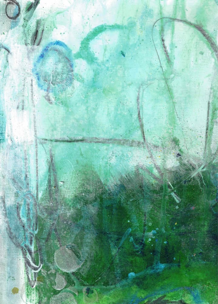 Serene Abstract Waters by Deb Chaney — canvas wall art