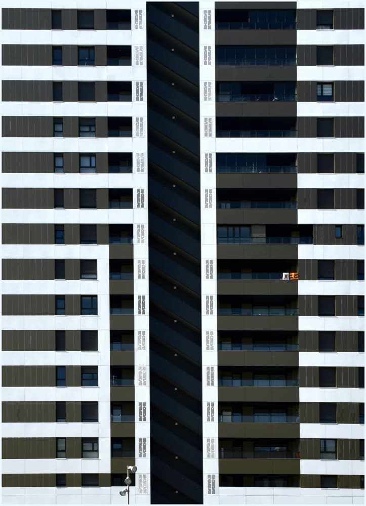 Modern Urban Facade by Jorge Pimenta — canvas wall art