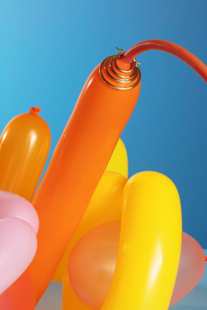 Colorful Balloon Rings by Julia Ramiro — canvas wall art