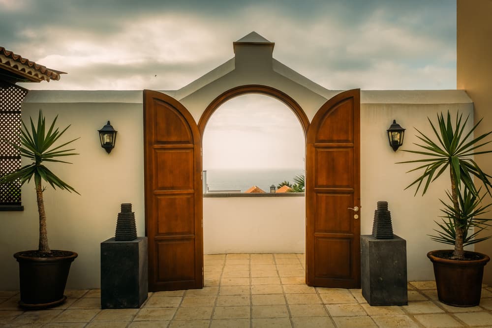 Open Archway Ocean View by Adrian Popan — canvas wall art