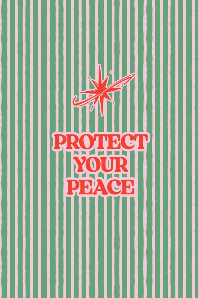 Protect Your Peace by Treechild — canvas wall art