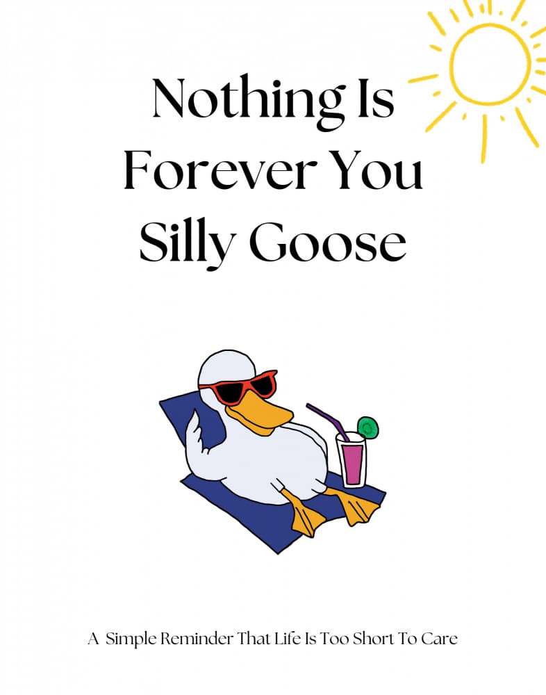 Silly Goose Relaxing by Nazma Khokhar — canvas wall art