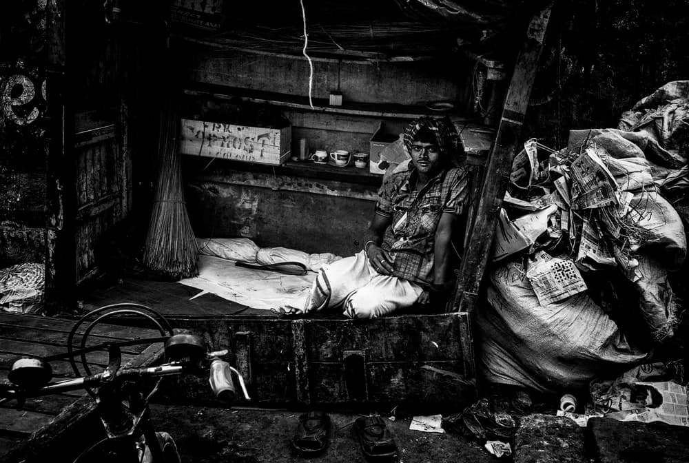 Man In Humble Dwelling by Joxe Inazio Kuesta Garmendia — canvas wall art