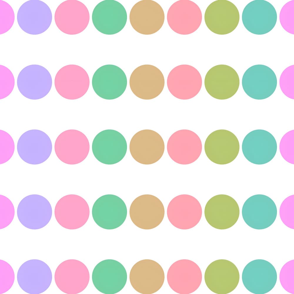 Gentle Pastel Polka Dots by Josie George — canvas wall art