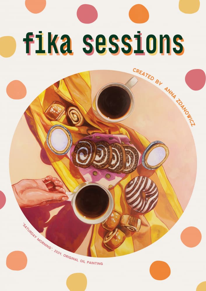 Morning Coffee And Pastries by Anna Zdanowicz — canvas wall art