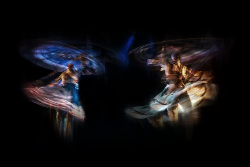 Spiraling Dancers by Mohamed Shawki — canvas wall art