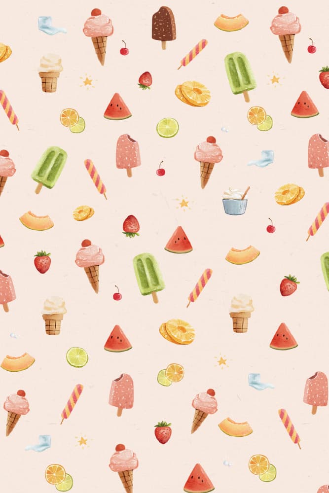 Sweet Summer Treats Pattern by Xuan Thai — canvas wall art