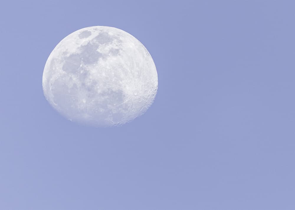 Full Moon Blue Sky by Christian Lindgren — canvas wall art