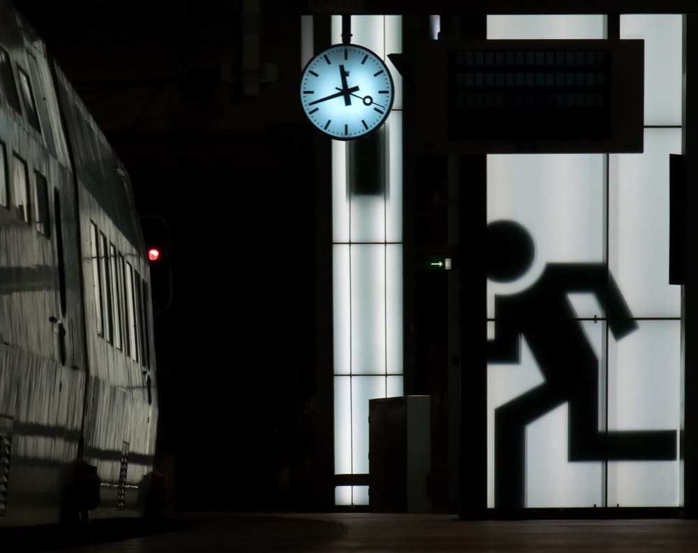 Running Against Time by Lus Joosten — canvas wall art
