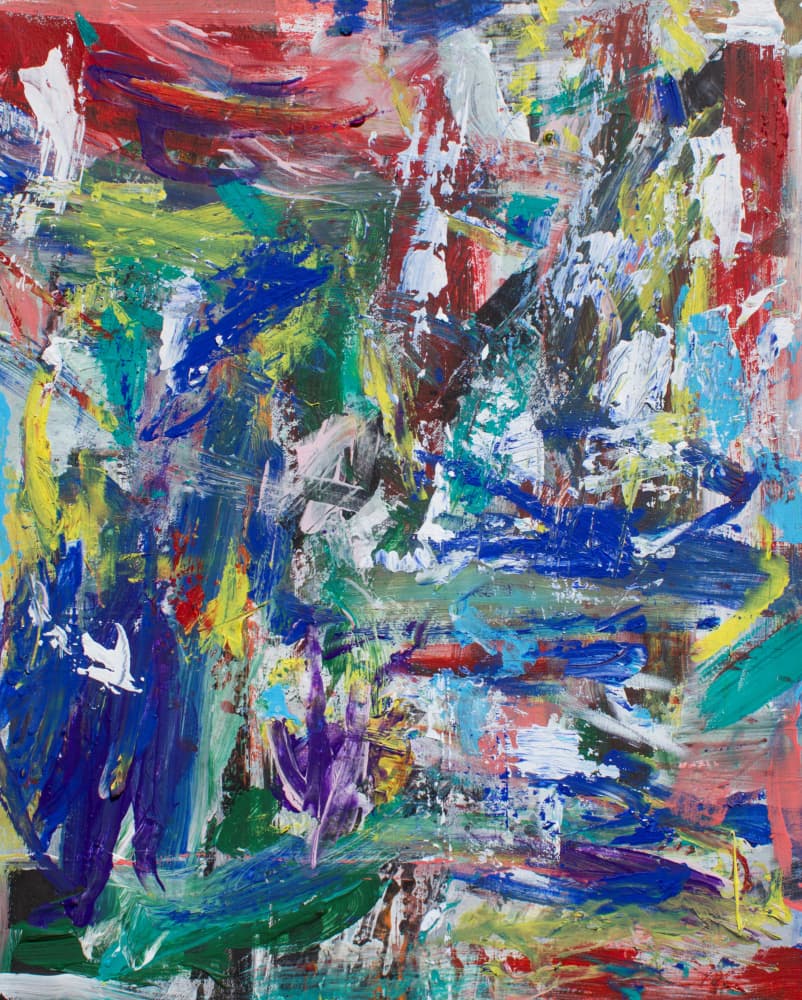 Vibrant Abstract Strokes by Marloes Aerts — canvas wall art