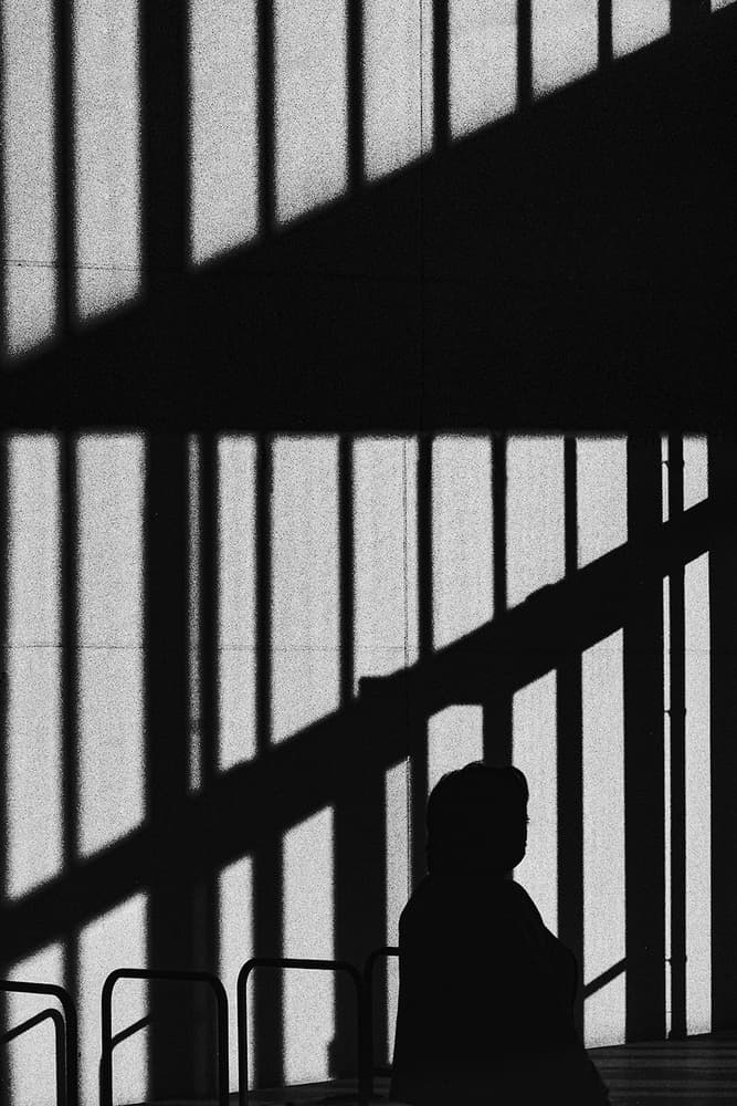 Dramatic Geometric Shadow by Paulo Abrantes — canvas wall art