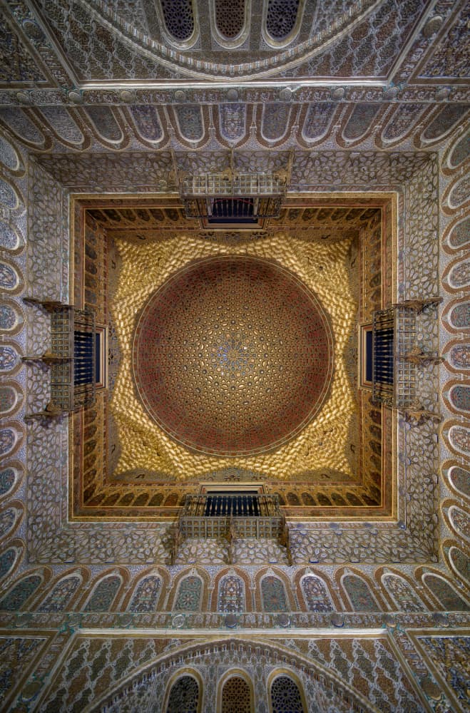 Intricate Golden Dome by Bartolome Lopez — canvas wall art