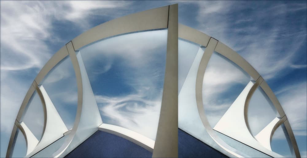 Clean Arches Blue Sky by Gilbert Claes — canvas wall art