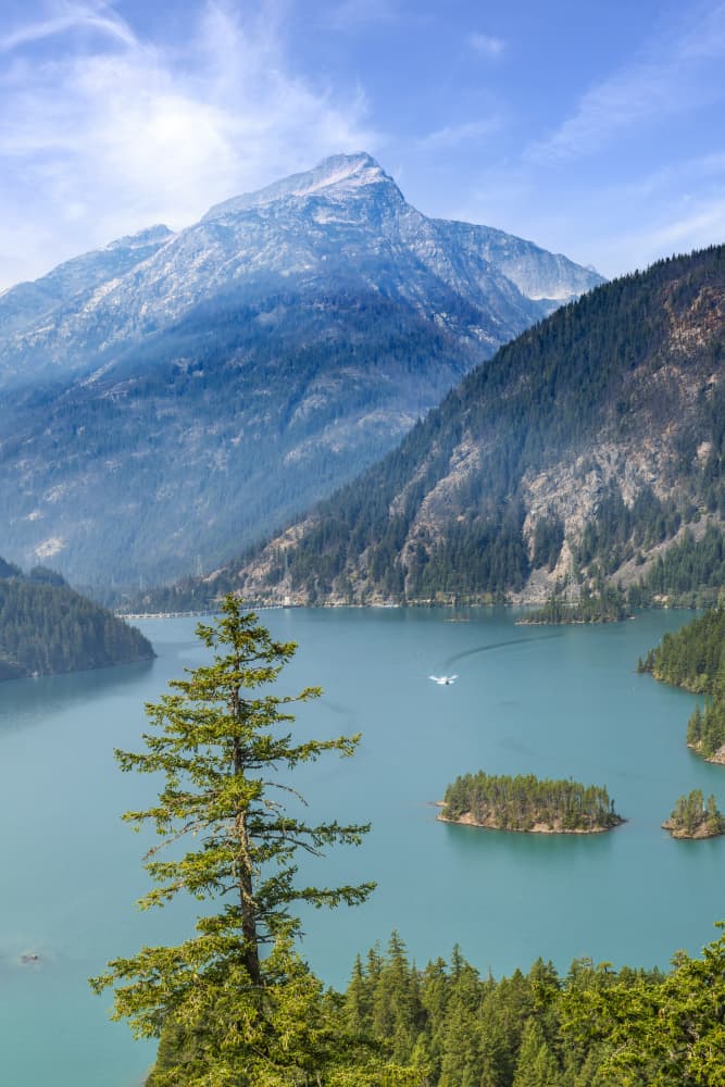 Majestic Mountain Lake by Melanie Viola — canvas wall art