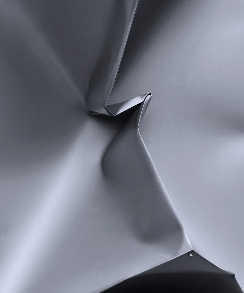 Sleek Silver Forms by Theo Luycx — canvas wall art