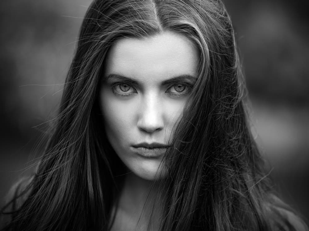 Intense Gaze Portrait by Luc Stalmans — canvas wall art