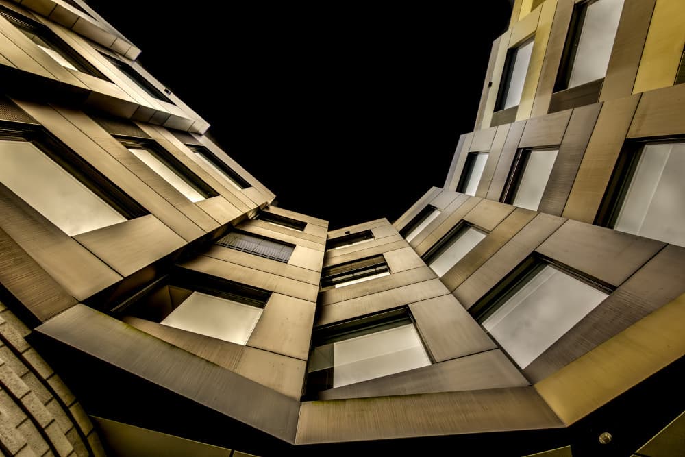 Modern Geometric Facade by Stephan Rückert — canvas wall art