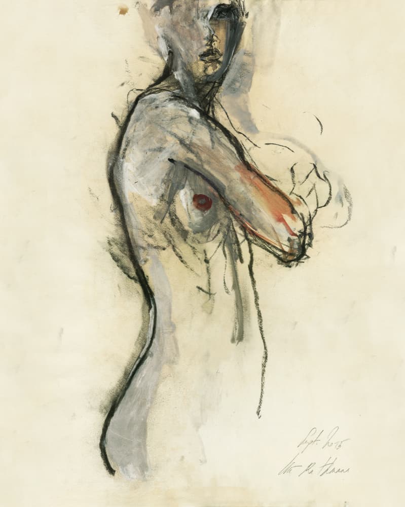 Expressive Nude Figure by Ute Rathmann — canvas wall art