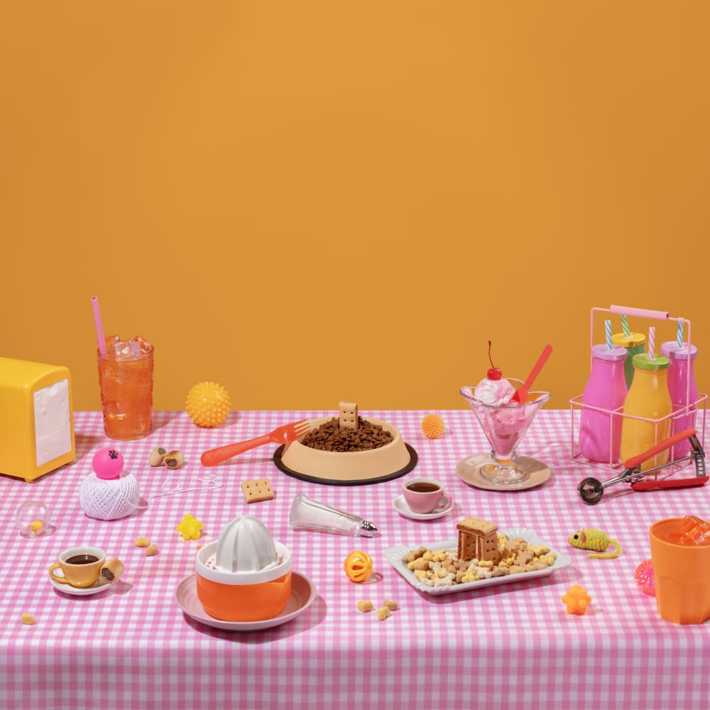 Playful Pet Diner by Julia Ramiro — canvas wall art