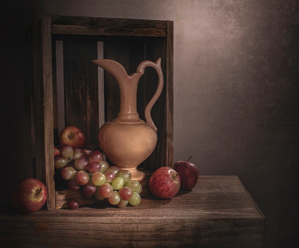 Rustic Still Life with Fruit by Margareth Perfoncio — canvas wall art