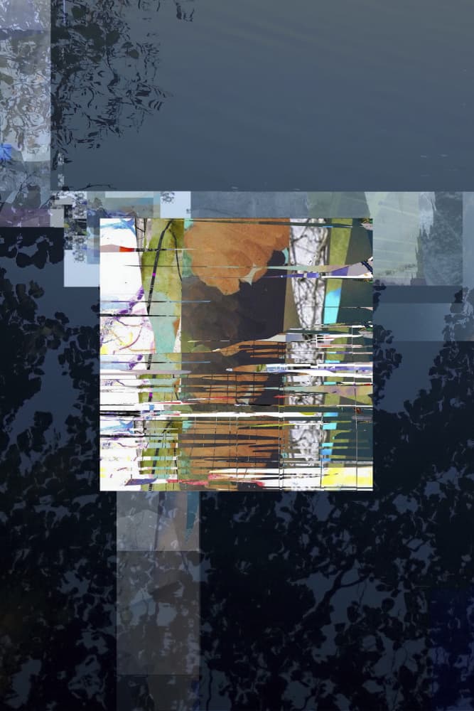 Glitch Nature Abstract by Stefan Fransson — canvas wall art