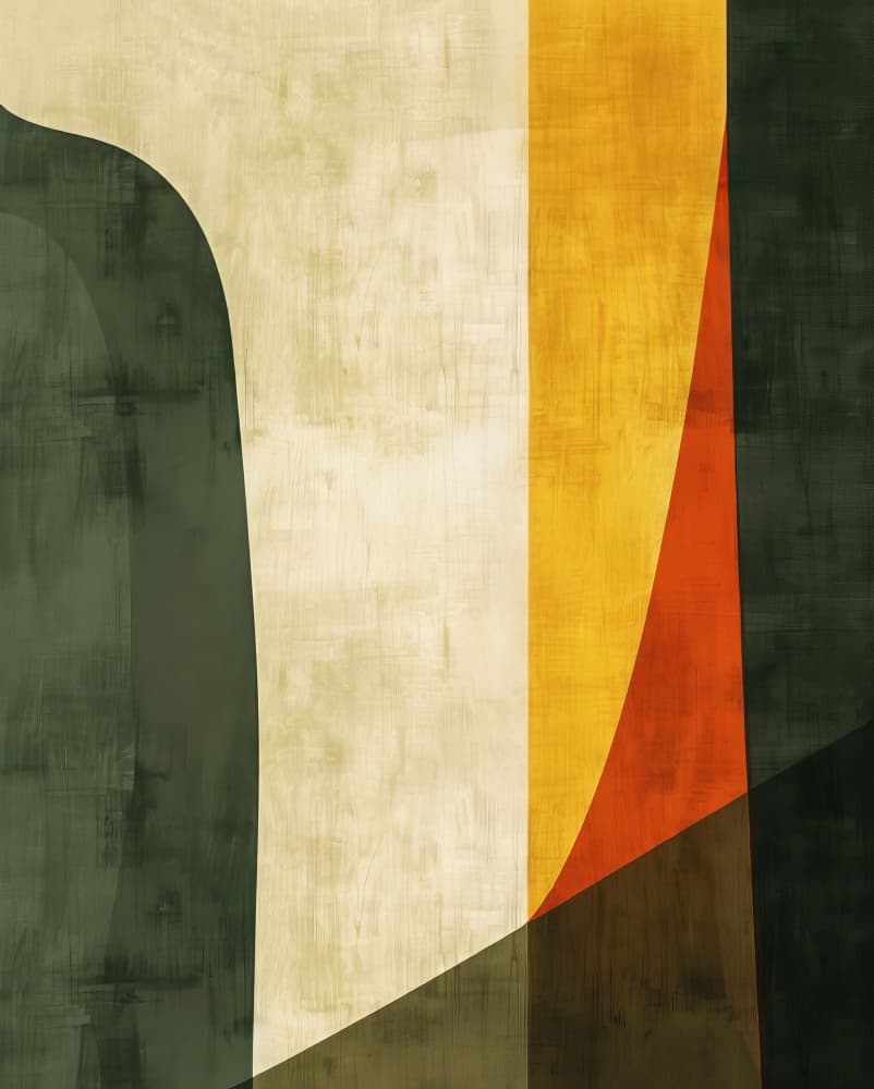 Geometric Color Block by Bilge Paksoylu — canvas wall art