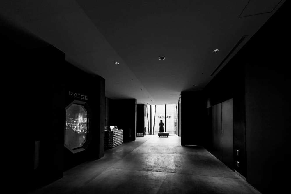 Modern Hallway Silhouette by Michiko Ôtomo — canvas wall art