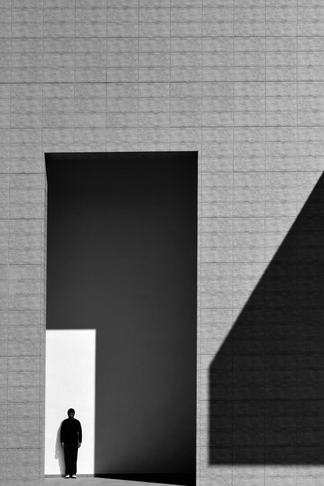 Man in Abstract Space by Florentinus Joseph — canvas wall art