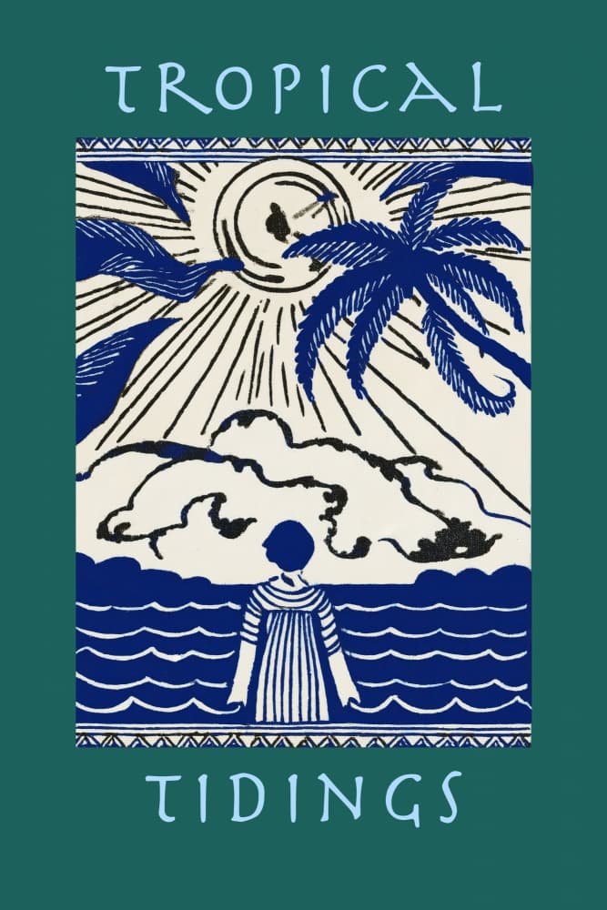 Vintage Tropical Paradise by casa cartissi — canvas wall art