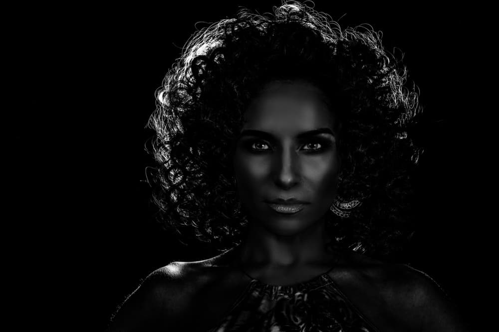 Dark Beauty Portrait by Ovi D. Pop — canvas wall art
