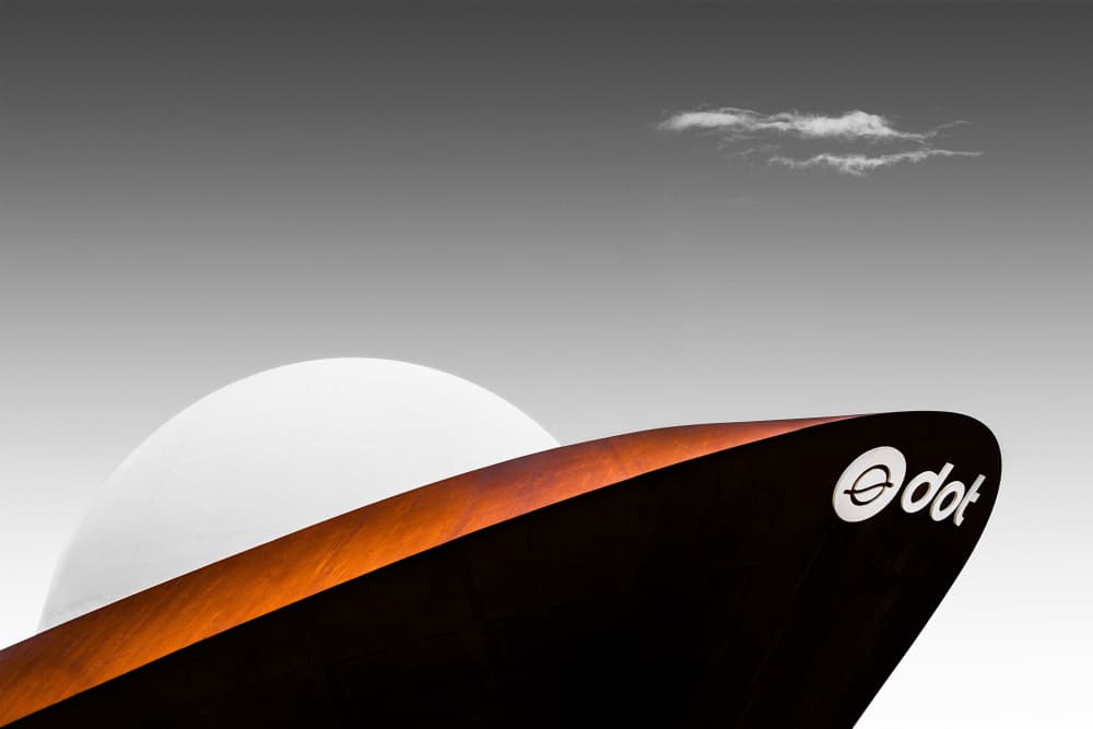 Modern Architectural Curve by Rolf Endermann — canvas wall art