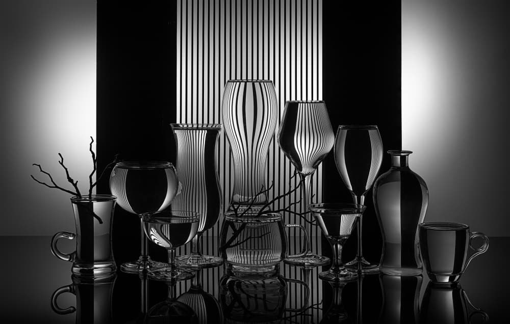 Elegant Optical Still Life by Lydia Jacobs — canvas wall art
